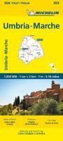 MICHELIN ITALY UMBRIA, MARCHE MAP.