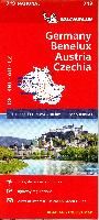 Portada de Michelin Germany, Benelux, Austria, Czech Republic Road and Tourist Map