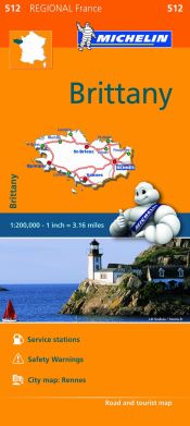 Portada de Michelin Regional Maps: France: Brittany Map 512