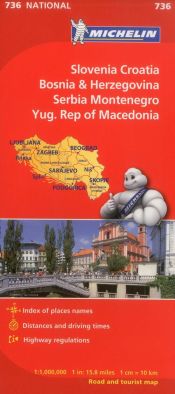 Portada de Michelin Slovenia, Croatia, Bosina & Herzegovina, Serbia, Montenegro, Yugoslavic Republic of Macedonia