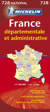 Portada de MAPA 728 FRANCE ADMINISTRATIVE (NATIONAL)