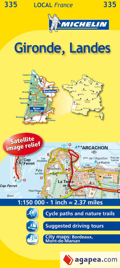 Mapa Local Gironde, Landes