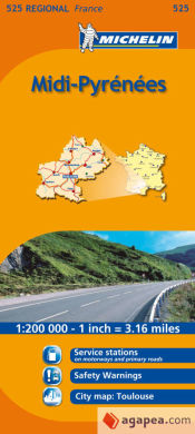 Portada de Mapa Regional Midi-Pyrénées