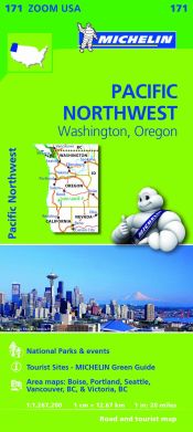 Portada de PACIFIC NORTHWEST:WASHINGTON, OREGON (171).MAPA ZOOM