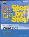 Portada de Word 2003 Step by Step Book/CD Package