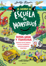 Portada de El Mundo de Escuela de Monstruos. Ruedas, vías y travesuras