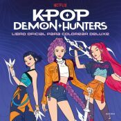 Portada de KPop Demon Hunters: libro oficial para colorear deluxe