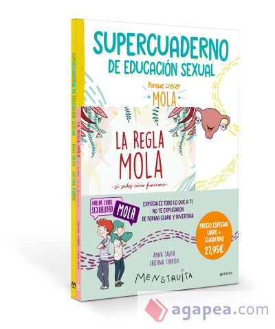 Pack Aprende con Menstruita (La regla mola + Supercuaderno de educación sexual) (Menstruita)