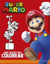 Portada de Super Mario: libro deluxe para colorear