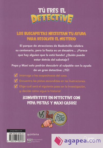 Tú eres el detective con Los Buscapistas 4 - Misterio en el parque de atracciones