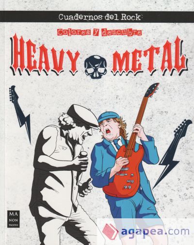 Colorea y descubre - Heavy Metal: Cuadernos del rock
