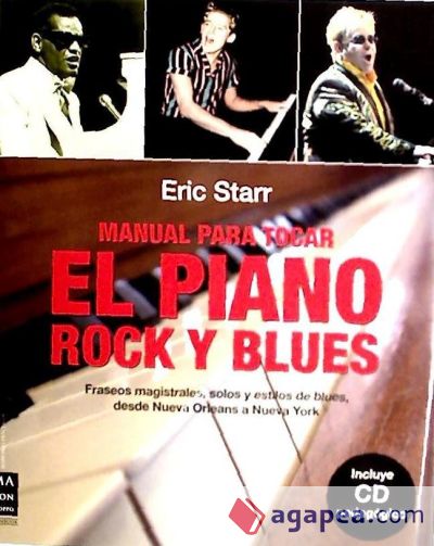 MANUAL PARA TOCAR EL PIANO ROCK Y BLUES. Fraseos magistrales, solos y estilos de blues, desde Nueva Orleans a Nueva York