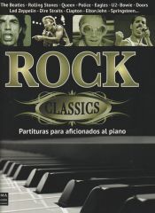 Portada de Rock classics: Partituras para aficionados al piano