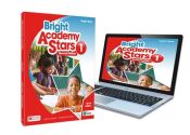 Portada de Bright Academy Stars 1 Pupil's Book: libro de texto de inglés impreso con acceso a la versión digital