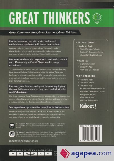GREAT THINKERS B1+ Workbook and Digital Workbook