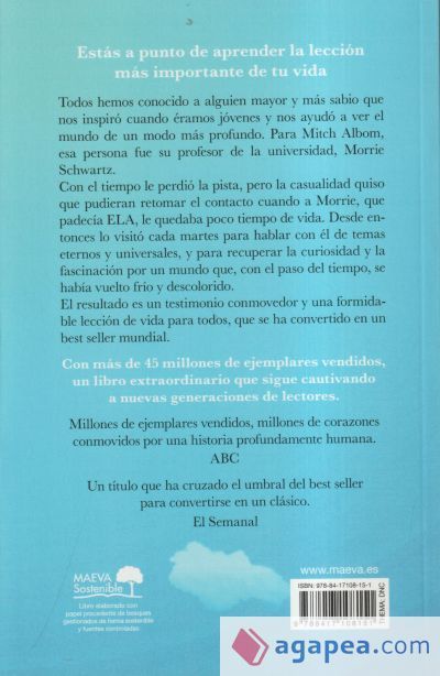 Martes con mi viejo profesor: Un testimonio sobre la vida, la amistad y el amor