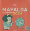 Mafalda 2024, Calendario Escritorio Rojo CON CAJA