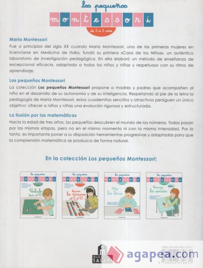 Los pequeños Montessori. Aprendo los números del 0 al 10