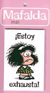 Portada de Mafalda imanes. ¡Qué estrés!: Pack 6 unidades