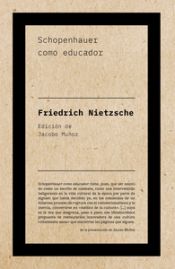 Portada de Schopenhauer como educador