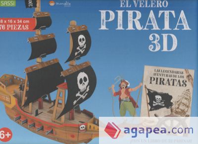 El Velero Pirata 3D. 3D Carton. Con maqueta. Edic. ilustrado (Español)