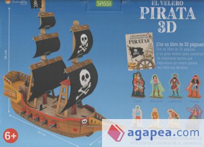 El Velero Pirata 3D. 3D Carton. Con maqueta. Edic. ilustrado (Español)