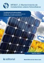 Portada de Mantenimiento de instalaciones solares fotovoltaicas. ENAE0108 (Ebook)