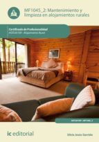 Portada de Mantenimiento y limpieza en alojamientos rurales. HOTU0109 (Ebook)