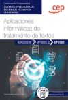 Manual. Aplicaciones informáticas de tratamiento de textos (UF0320). Certificados de profesionalidad. Gestión integrada de recursos humanos (ADGD0208)