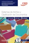 Manual. Sistemas de Archivo y Clasificación de Documentos (UF0347). Certificados de profesionalidad. Gestión integrada de recursos humanos (ADGD0208)