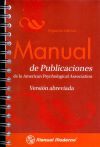 Manual de publicaciones de la American Psychological Association. Version abreviada.