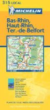 Mapa Bas-Rhin, Haut-Rhin, Ter. de Belfort 2002