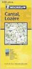 Mapa Cantal, Lozere 2004