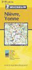 Mapa Nievre, Yonne 2002