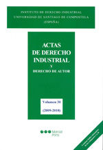 Portada de Actas de Derecho industrial. Vol. 30 (2009-2010)