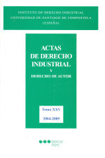 Portada de Actas de derecho industrial y derecho de autor. Tomo XXV (2004-2005)