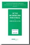 Portada de Actas de derecho industrial y derecho de autor. Tomo XXVI (2005-2006)
