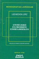 Portada de Actos reclamables en el procedimiento económico-administrativo