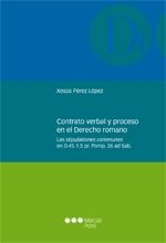 Portada de Contrato verbal y proceso en el Derecho romano