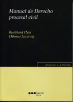 Portada de Manual de Derecho procesal civil