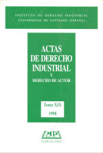 Portada de Actas de derecho industrial y derecho de autor. Tomo XIX (1998)