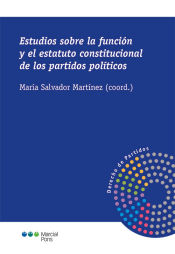 Portada de Estudios sobre la función y el estatuto constitucional de los partidos políticos