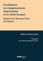 Portada de Fiscalidad de las reorganizaciones empresariales en la Unión Europea