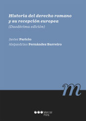 Portada de Historia del derecho romano y su recepción europea