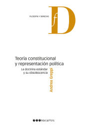 Portada de Teoría constitucional y representación política