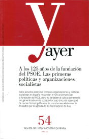 Portada de A los 125 años de la fundación del PSOE. Las primeras políticas y organizaciones socialistas