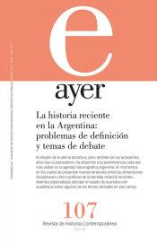Portada de La historia reciente en la Argentina: problemas de definición y temas de debate