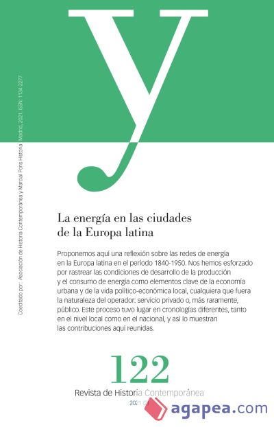 Revista Ayer nº 122: La energía en las ciudades de Europa Latina