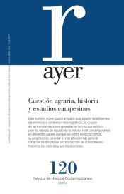 Portada de Cuestión agraria, historia y estudios campesinos