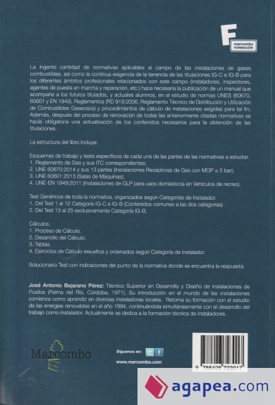 Instalador de gas categoría B y C : ejercicios de test y cálculos resueltos